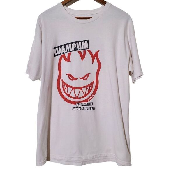 Spitfire Big Head Wampum T-Shirt Size L Keeping The Underground Lit Mens - Picture 1 of 10